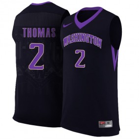 Male Washington Huskies Isaiah Thomas #2 Black College Basketball Team NBA Player Jersey