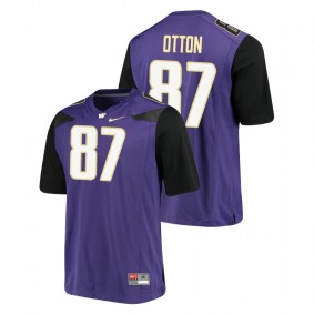 Men's Washington Huskies Cade Otton Purple Alumni Football Jersey