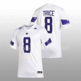 Bralen Trice Washington Huskies Premier Football 2022 White #8 Jersey