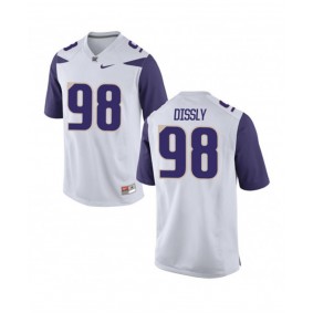 Washington Huskies Football #98 White College Will Dissly Jersey