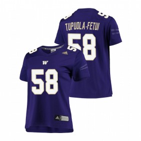 Women's Washington Huskies Zion Tupuola-Fetui Purple Replica Football Jersey