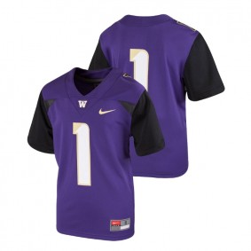 Youth Washington Huskies Nike #1 Purple College Football Team Replica Jersey