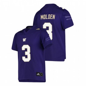 Youth Washington Huskies Elijah Molden Purple College Football Replica Jersey