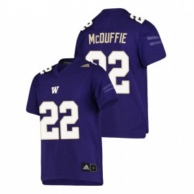 Youth Washington Huskies Trent McDuffie Purple College Football Replica Jersey